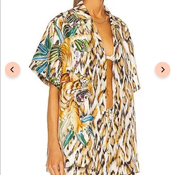 Oversized Shirt in Tristan Print Tell Your Friends - Picture 4 of 7